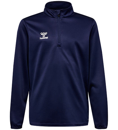 Hummel Bluse - HmlEssential Half Zip - Marine