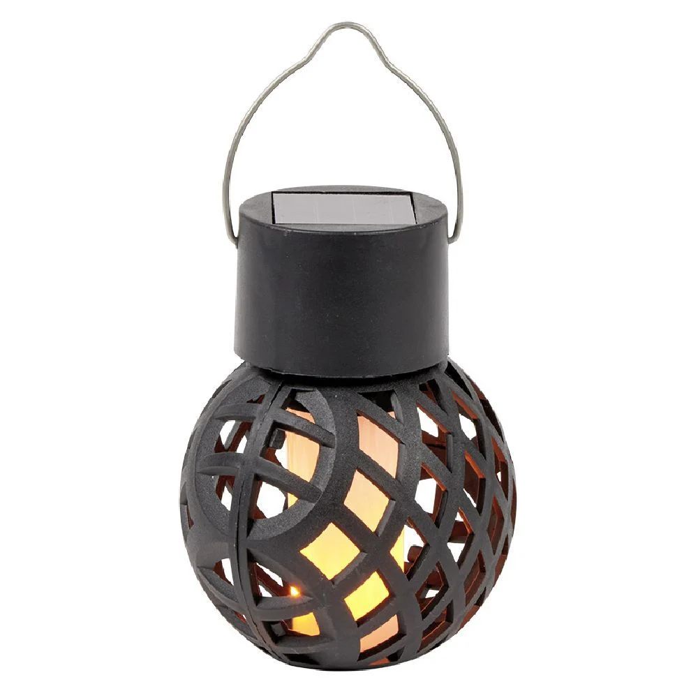 Suspension solaire effet flamme Ø7,5xH9,5cm