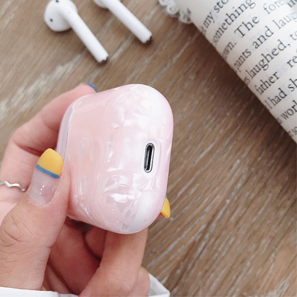 AirPods (1. & 2. Generation) Hardcase Schutzhülle Abdeckung Meerjungfrau Mermaid Design - Weiss