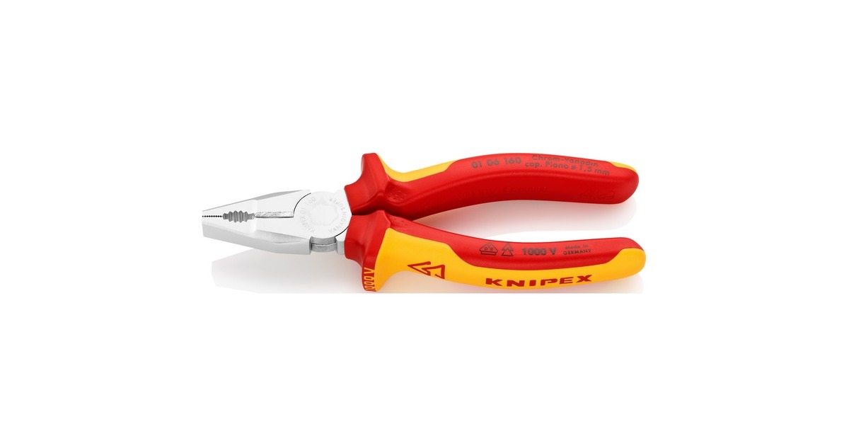 KNIPEXKombitang 01 06 160 combinatietang  (Rood/geel)