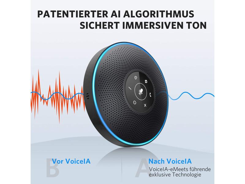 eMeet Speakerphone OfficeCore M2 USB Schwarz, mit Bluetooth EMeet OfficeCore M2 USB Speakerphone mit Bluetooth Dongle