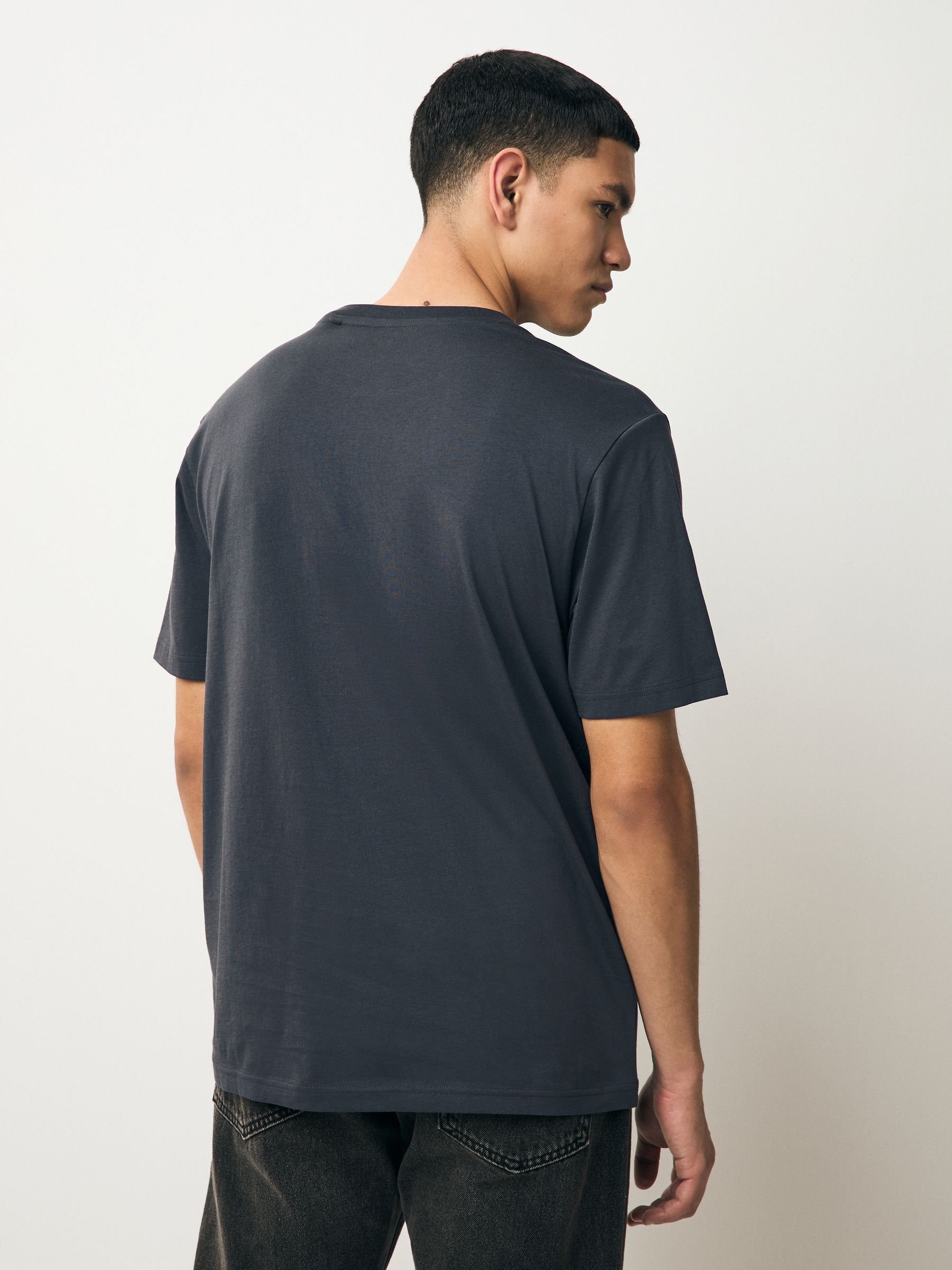 Grijs/roze/ecru/groen - Normale Pasvorm - Verpakking met 4 T-shirts