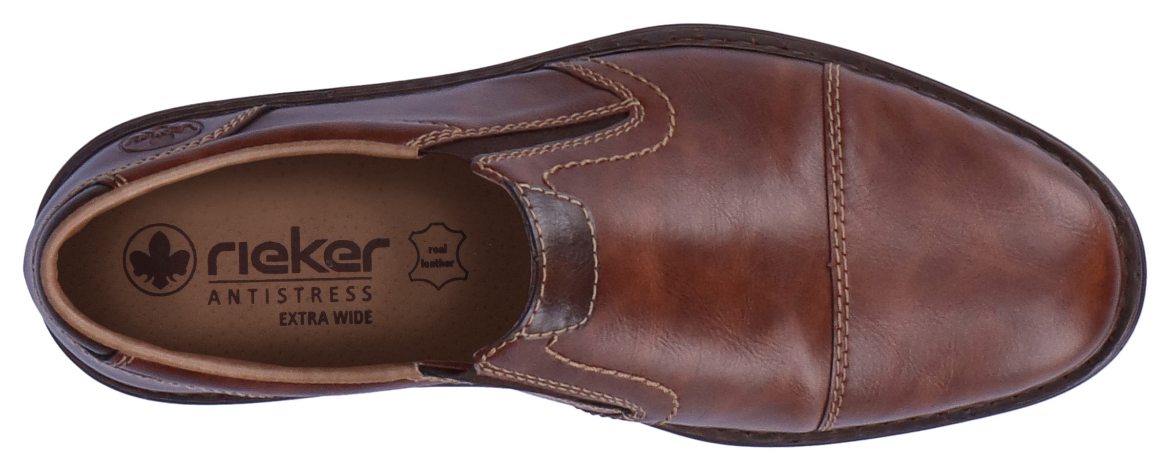 Rieker Slipper  , Halbschuh, Business-Schuh, Schlupfschuh mit Stretcheinsätze