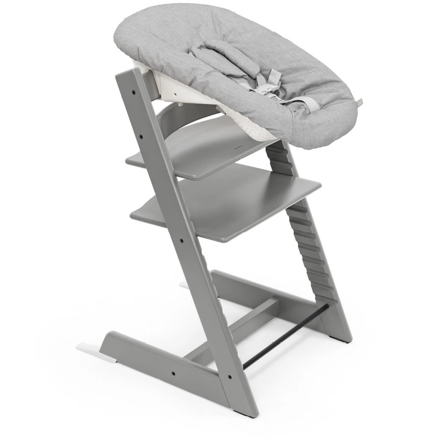 STOKKE® Tripp Trapp® Hochstuhl Buche Storm inkl. Newborn Set™ Grey