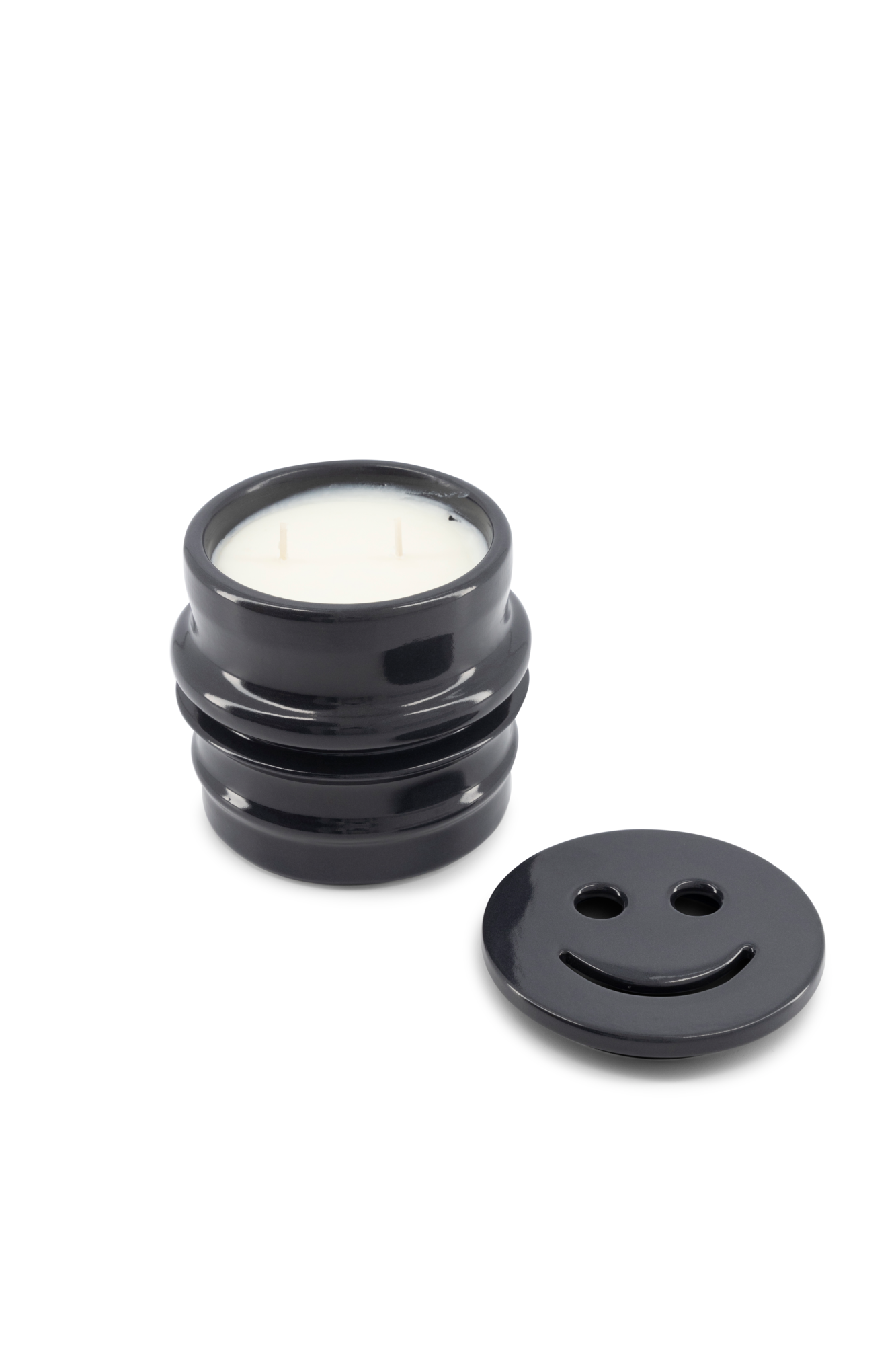 Kaars Shape 03.02 Candle & Happy lid Petrol Shape 03.02 Candle & Happy lid Petrol - Bois de Paris