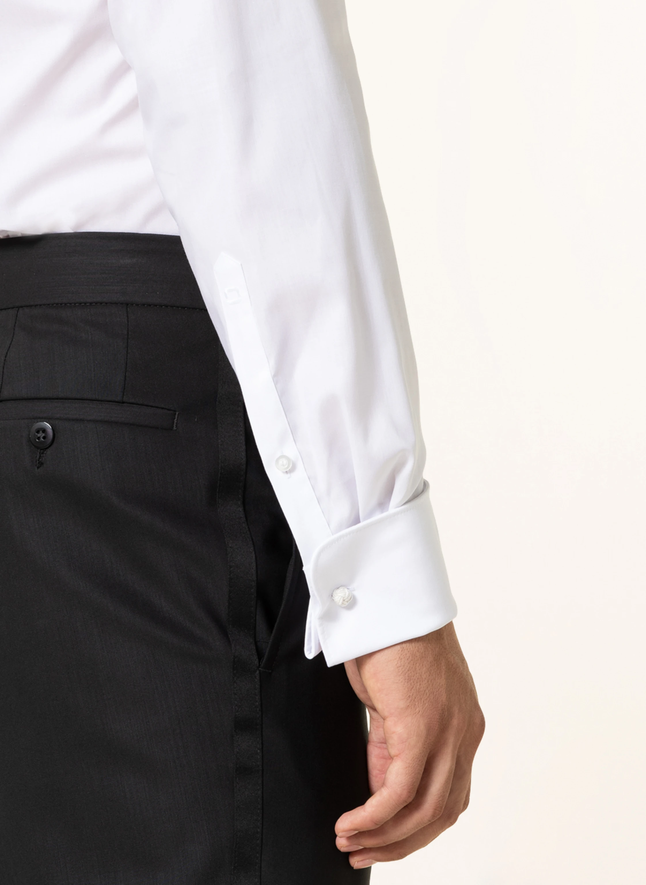 OLYMP Smoking-Hemd Level Five body fit mit Umschlagmanschette