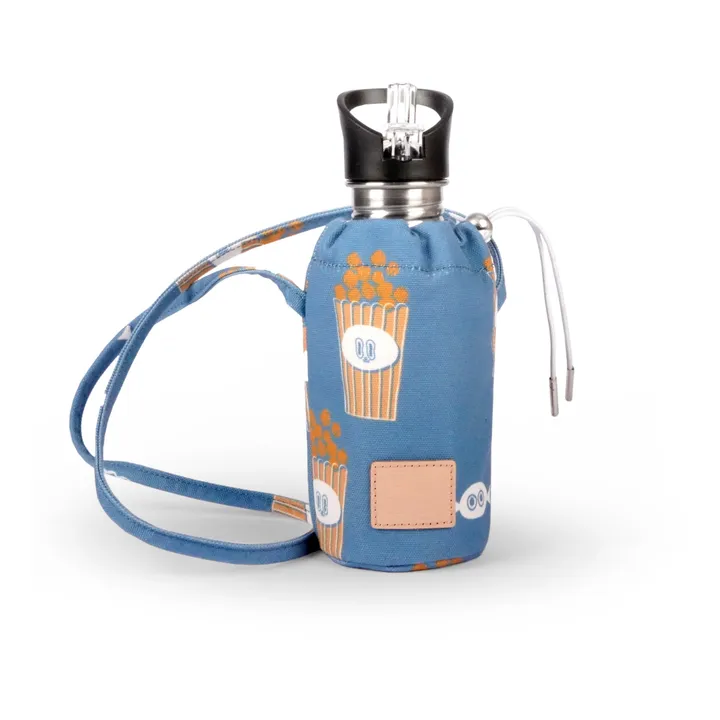 JOJO FACTORY Gourde isotherme Popcorn | Bleu
