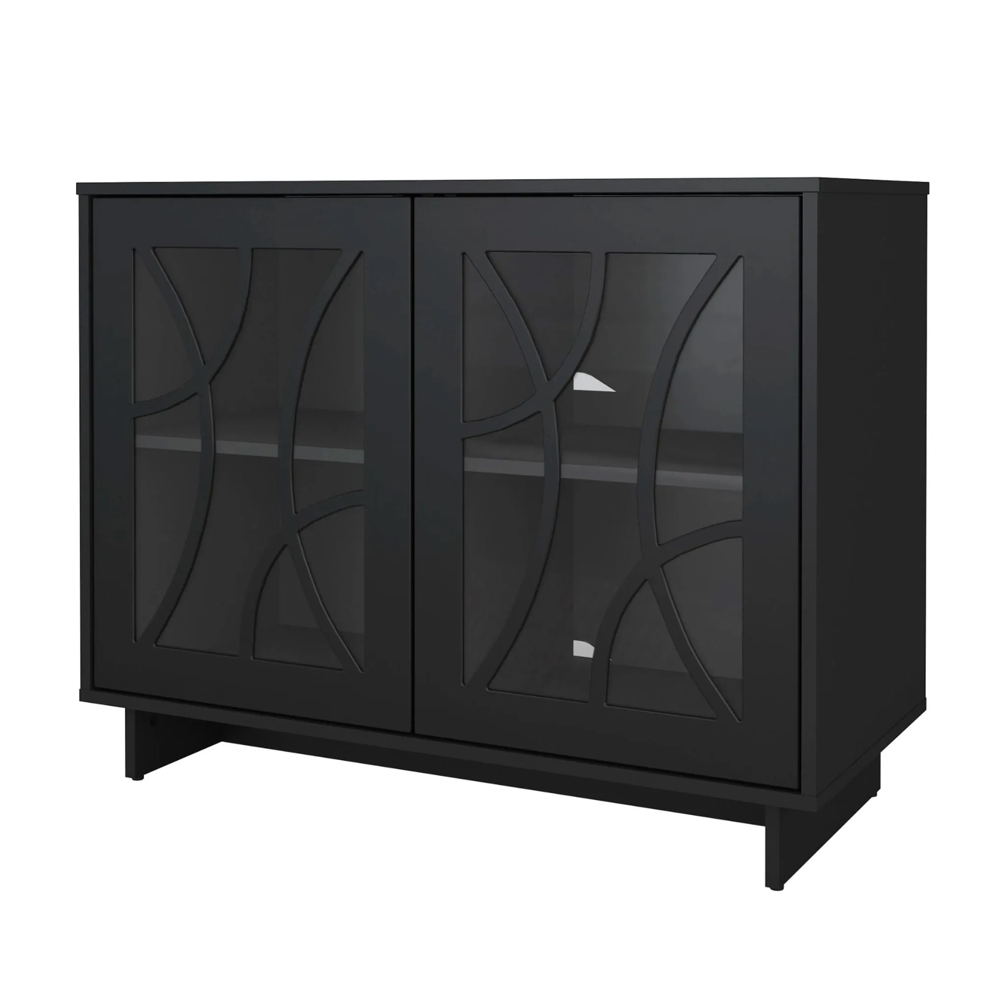 Nexera Meuble de Rangement à 2 Portes Paragon - Noir2