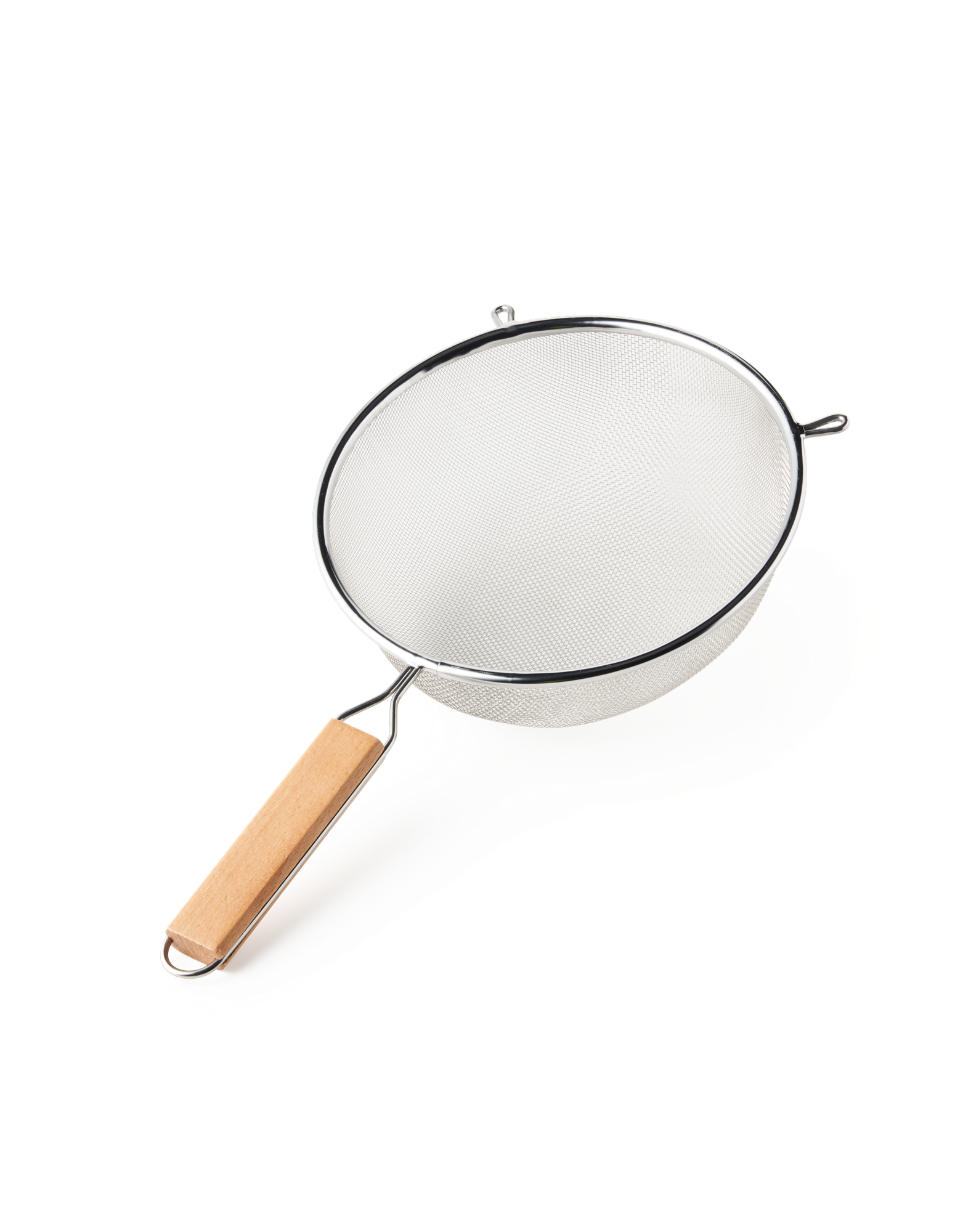 Køkkensi | Rustfrit stål/bøgetræ. 18 cm. | Silver