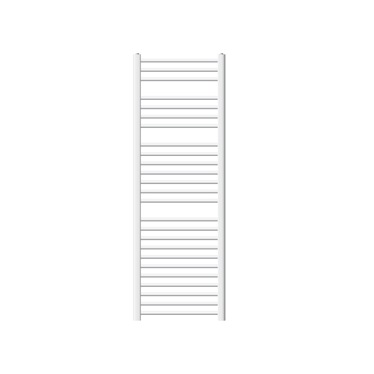 ECD Germany Badkamerradiator - 500 x 1500 mm - Wit - Gebogen met Zijaansluiting - Radiator Handdoekverwarmer Handdoekdroger