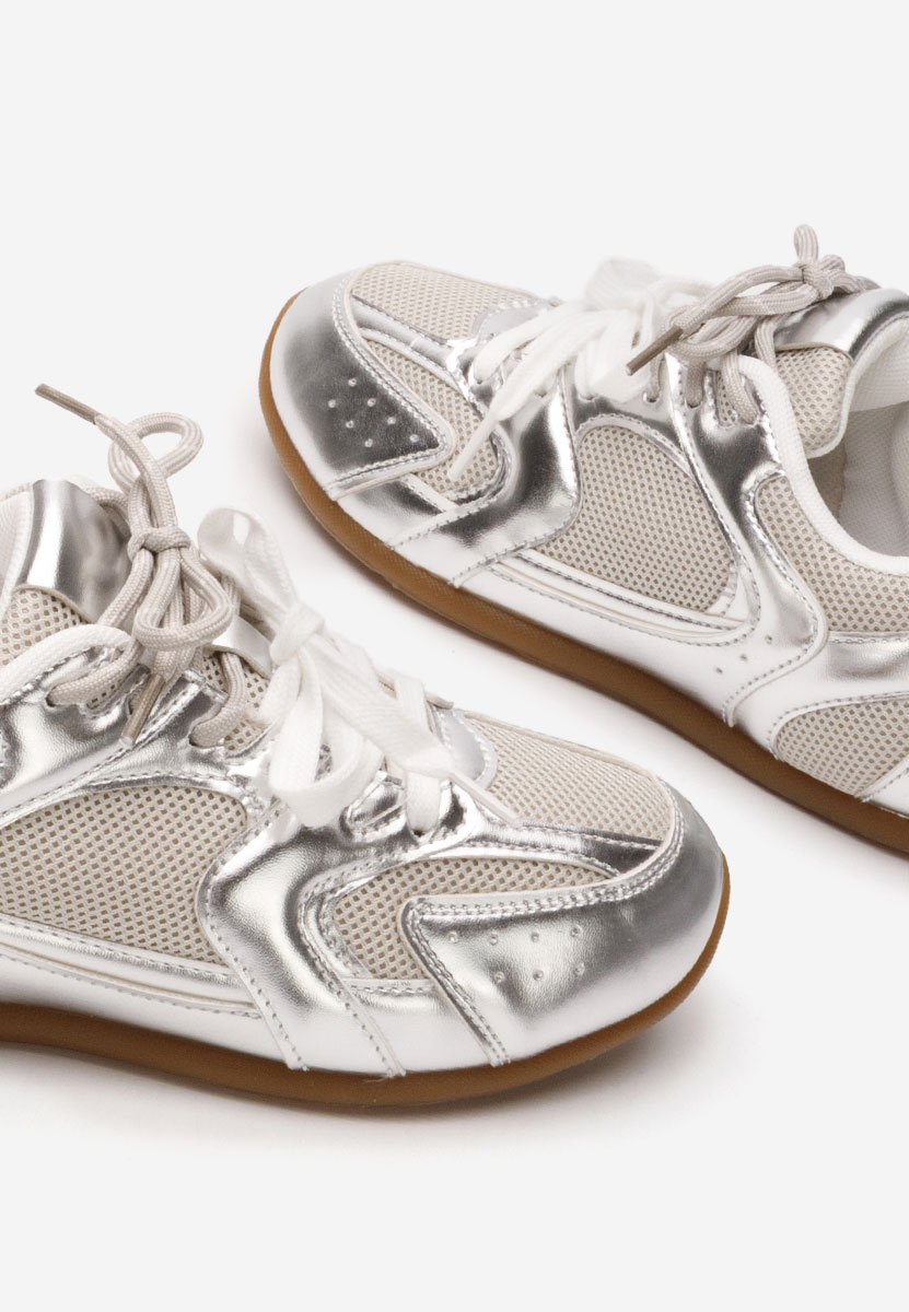 Baskets pour femme argent Lynesa