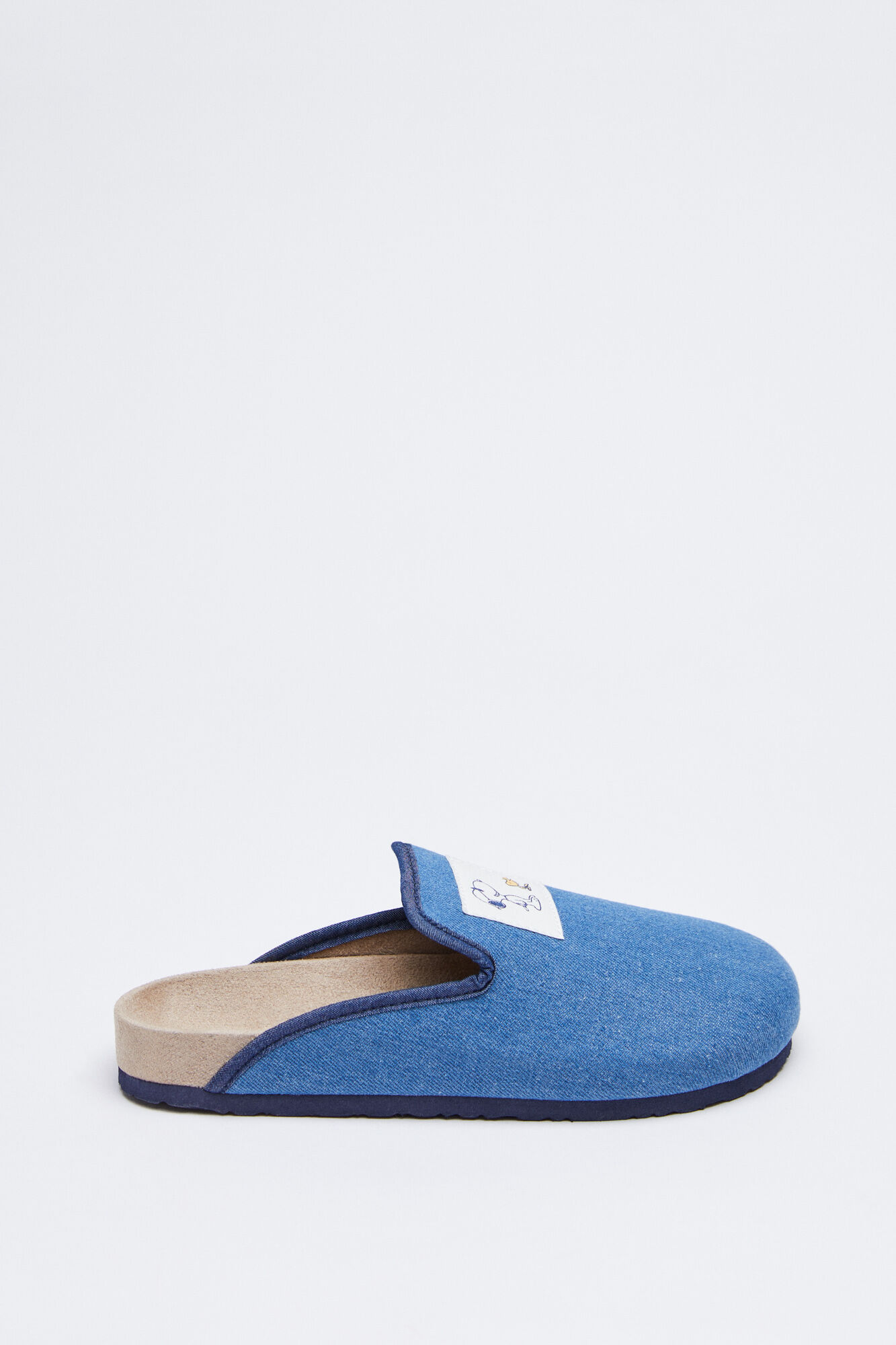 Zapatilla zueco denim Snoopy - azul