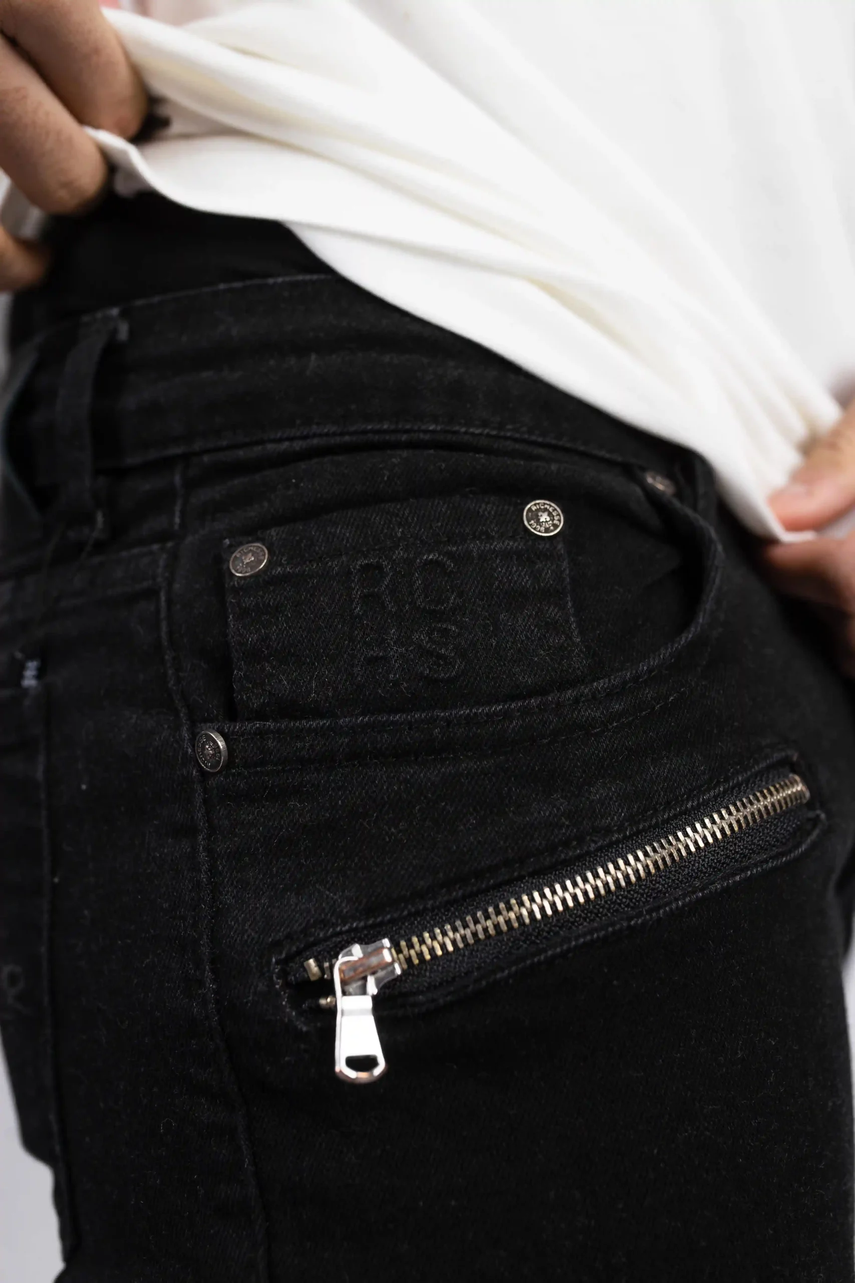 Richesse Martyr Jeans Heren Zwart