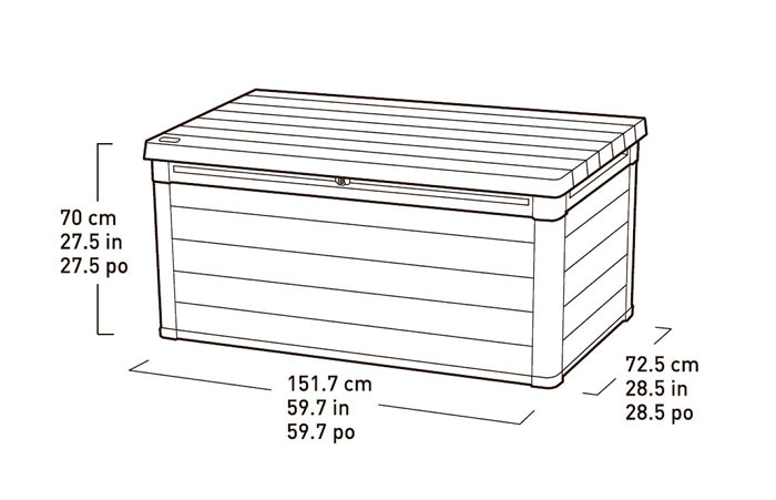 Keter hyndeboks Denali 570 liter
