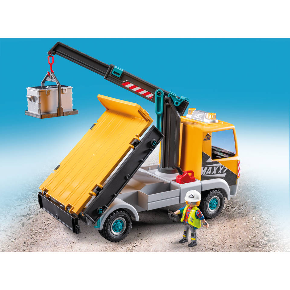PLAYMOBIL Action Heroes vrachtwagen met kraan 71750