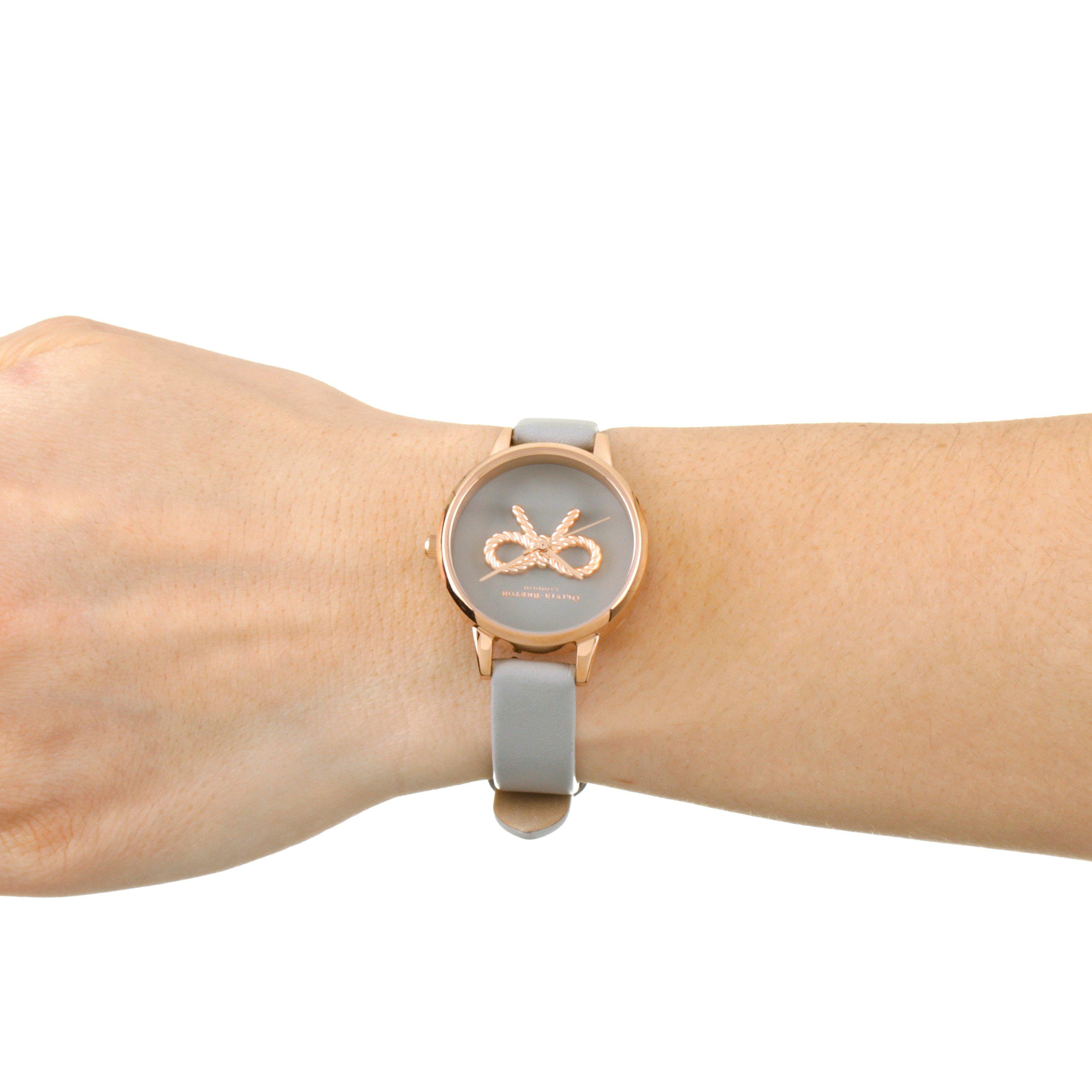 Olivia Burton Vintage Bow Stainless Steel Fashion Analogue Quartz Watch