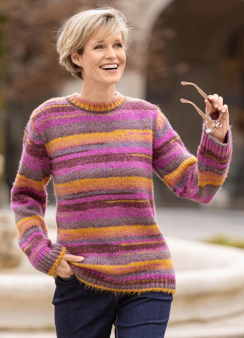 Pullover mit Farbverlauf