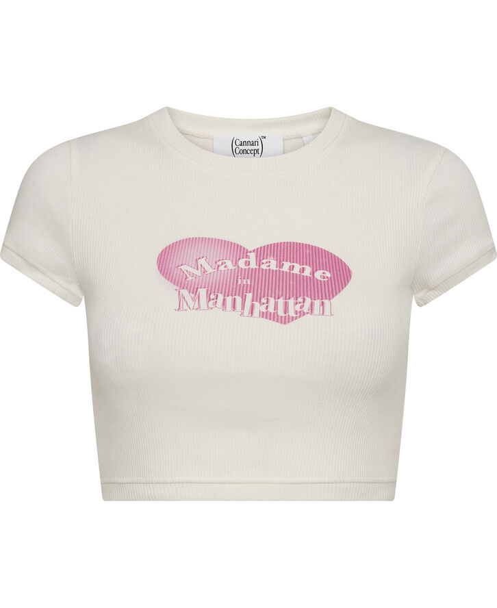 Cannari Concept Cropped T-Shirt Bright white