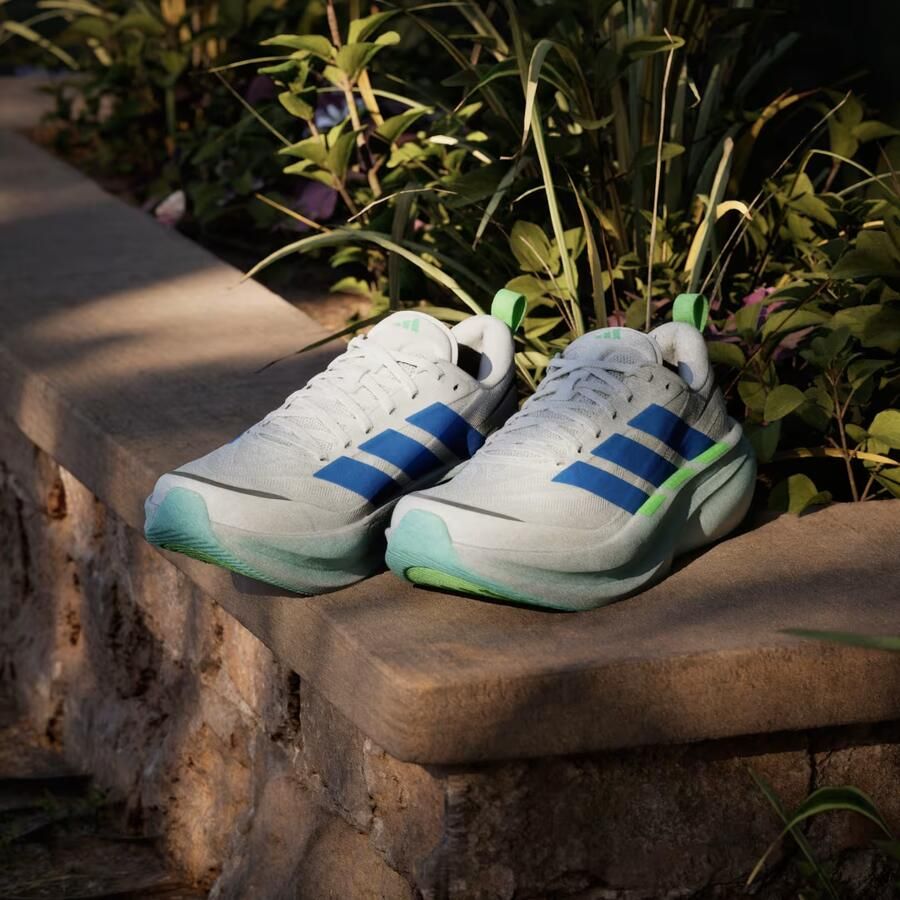 Adidas Performance Supernova Glide hardloopschoenen lichtblauw wit