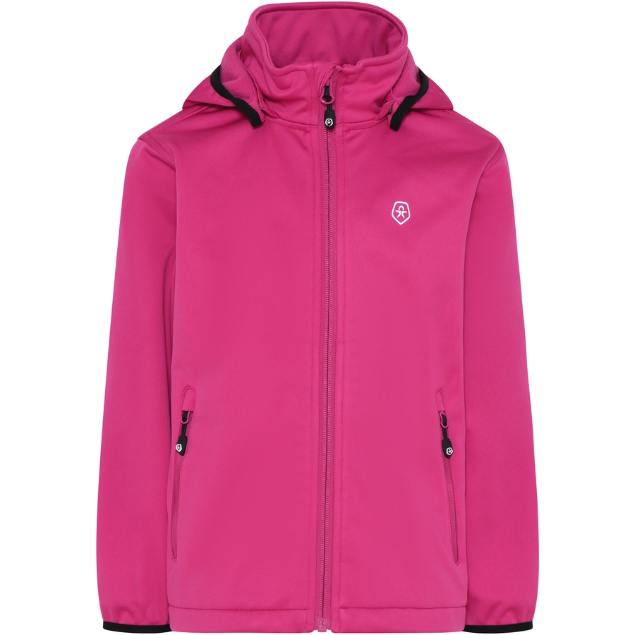 Color Kids Softshelljacke mit Fleece Festival Fuchsia