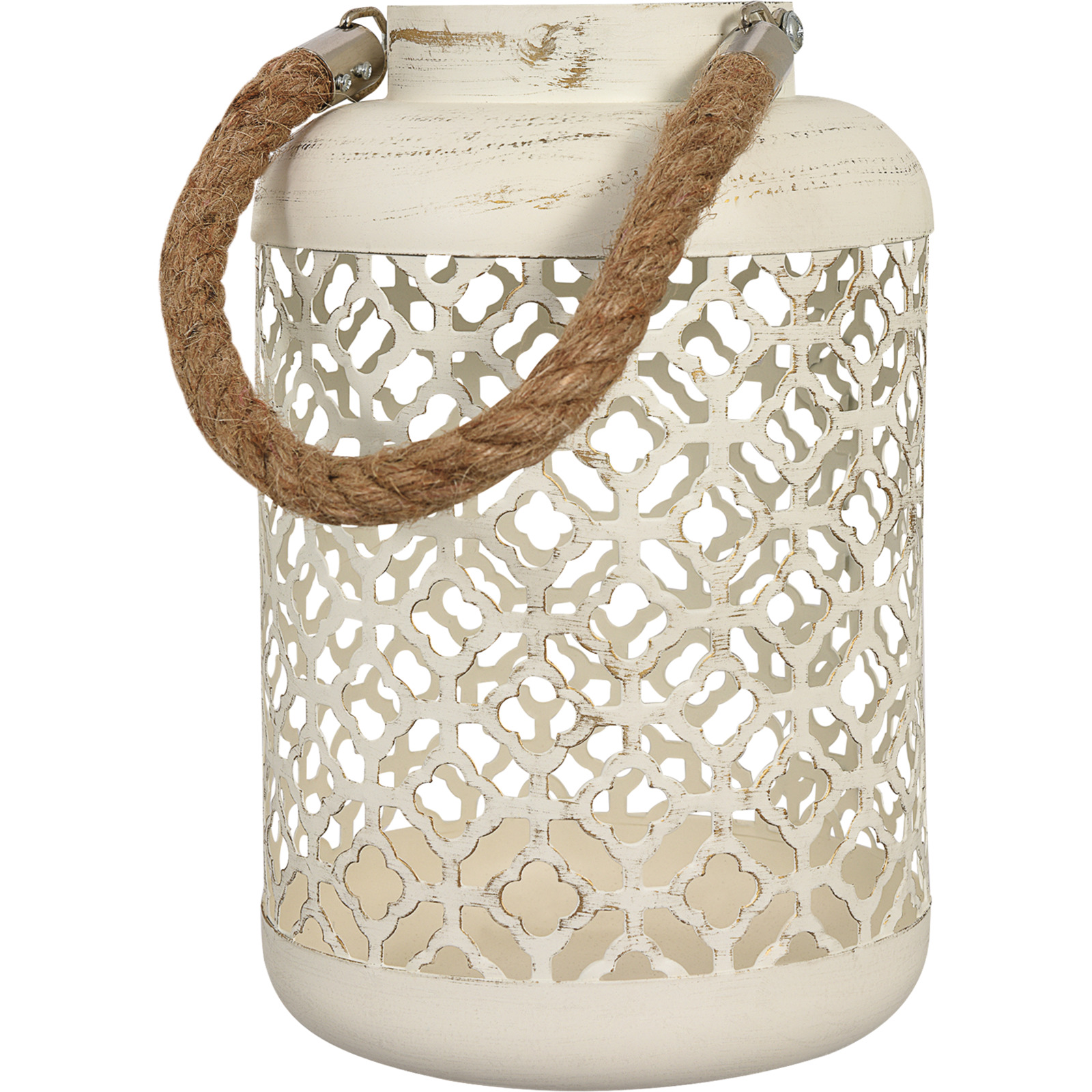 Laterne Natural Summer Cremeweiss Ø 15 x 23.5 cm