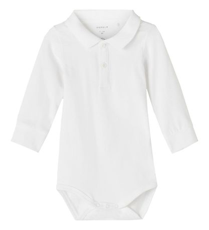 Name It PoloBody l/æ - NbmHolger - Bright White