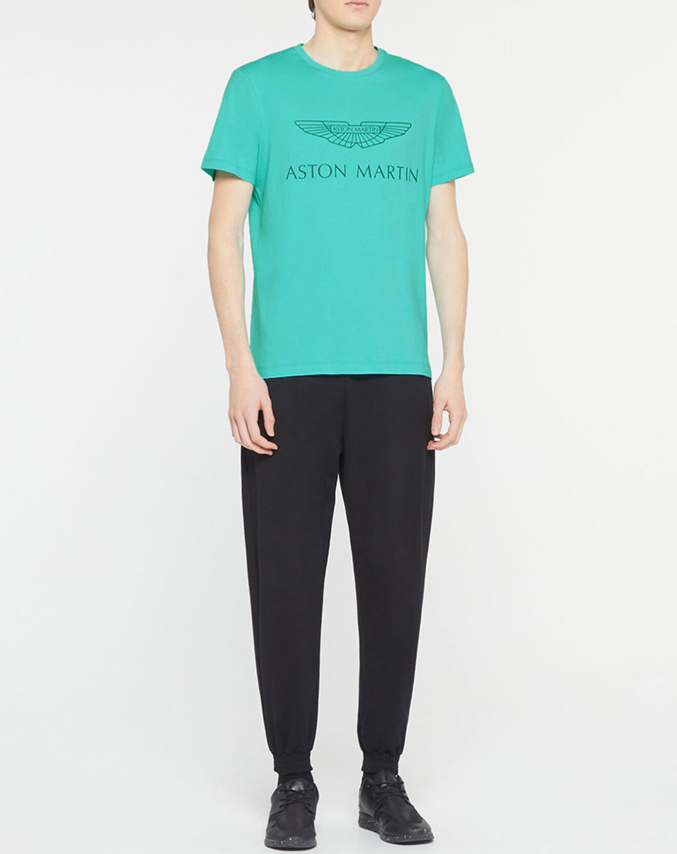 Hackett London T-Shirt Logo Aston Martin Racing turquoise