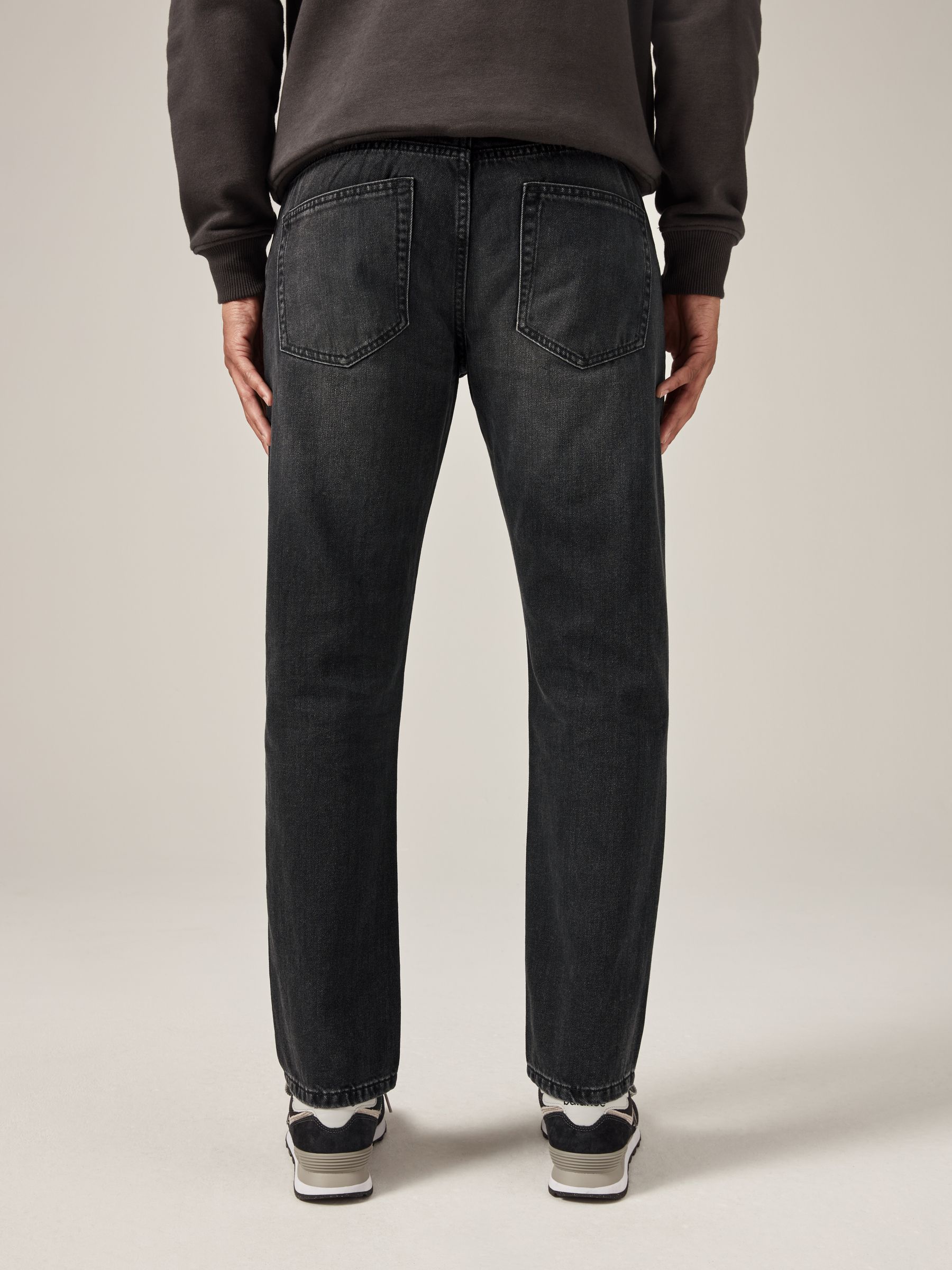 Zwart gewassen - 100% katoenen authentic jeans