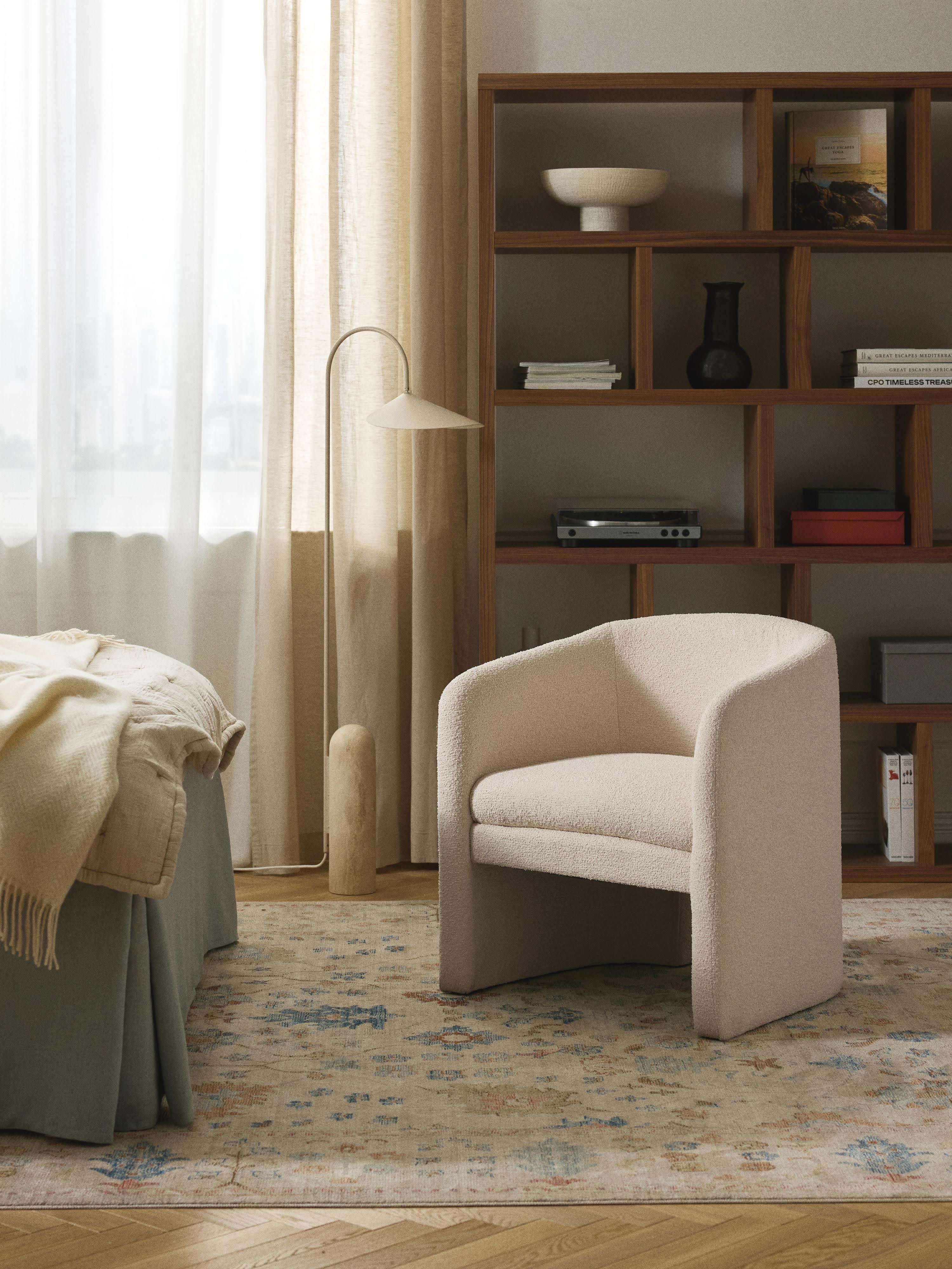 Bouclé loungefauteuil Mairo