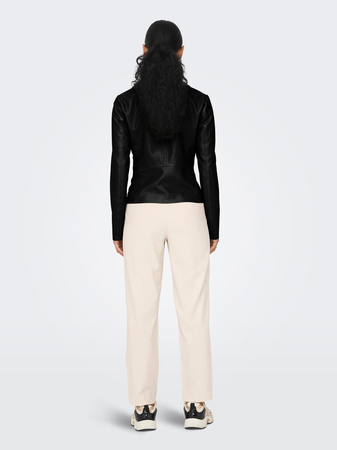 ONLNEWMELISA Bikerjacke in Lederoptik Black