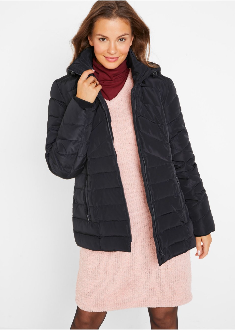 Veste matelassée légère avec capuche amovible