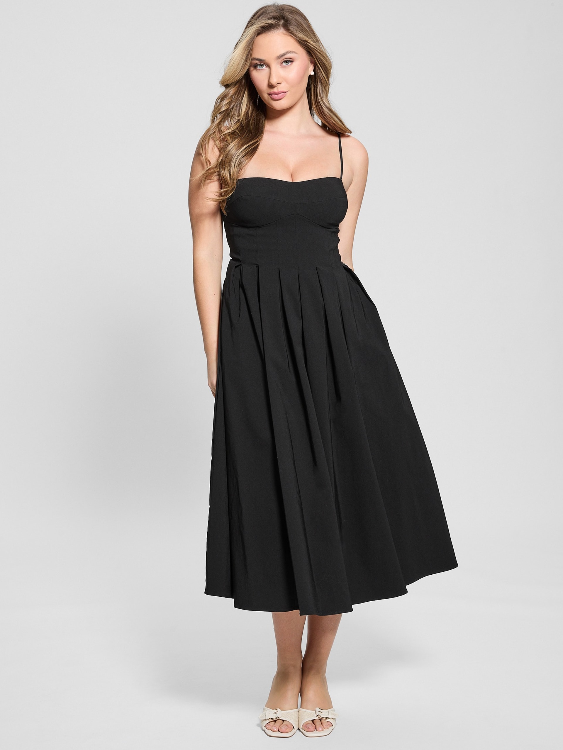 Vestido plissado Eco Bria