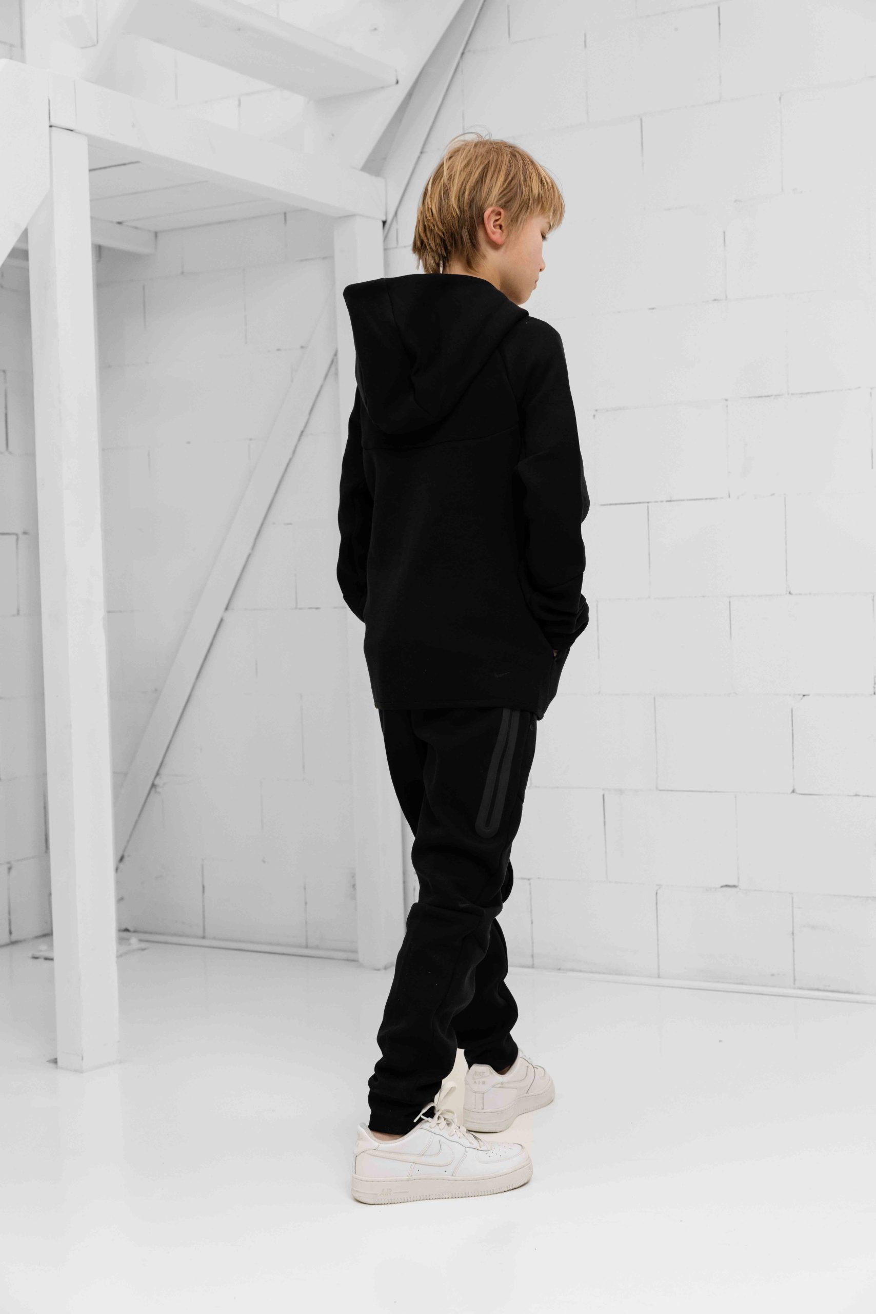 Nike Tech Fleece Trainingspak Kids Zwart