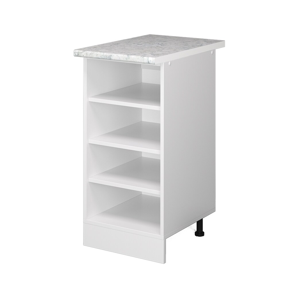 Vicco Regalunterschrank Küchenschrank Küchenzeile R-Line 40 cm Weiß Fächer Arbeitsplatte