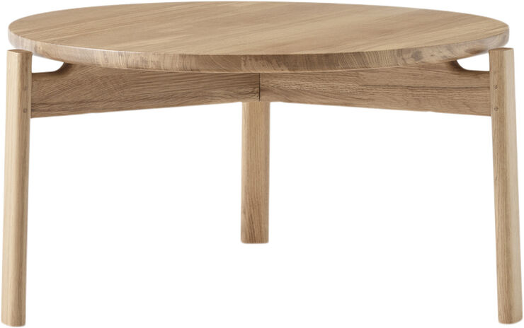 Audo Copenhagen Passage Lounge Table, Ø70, Natural Brun