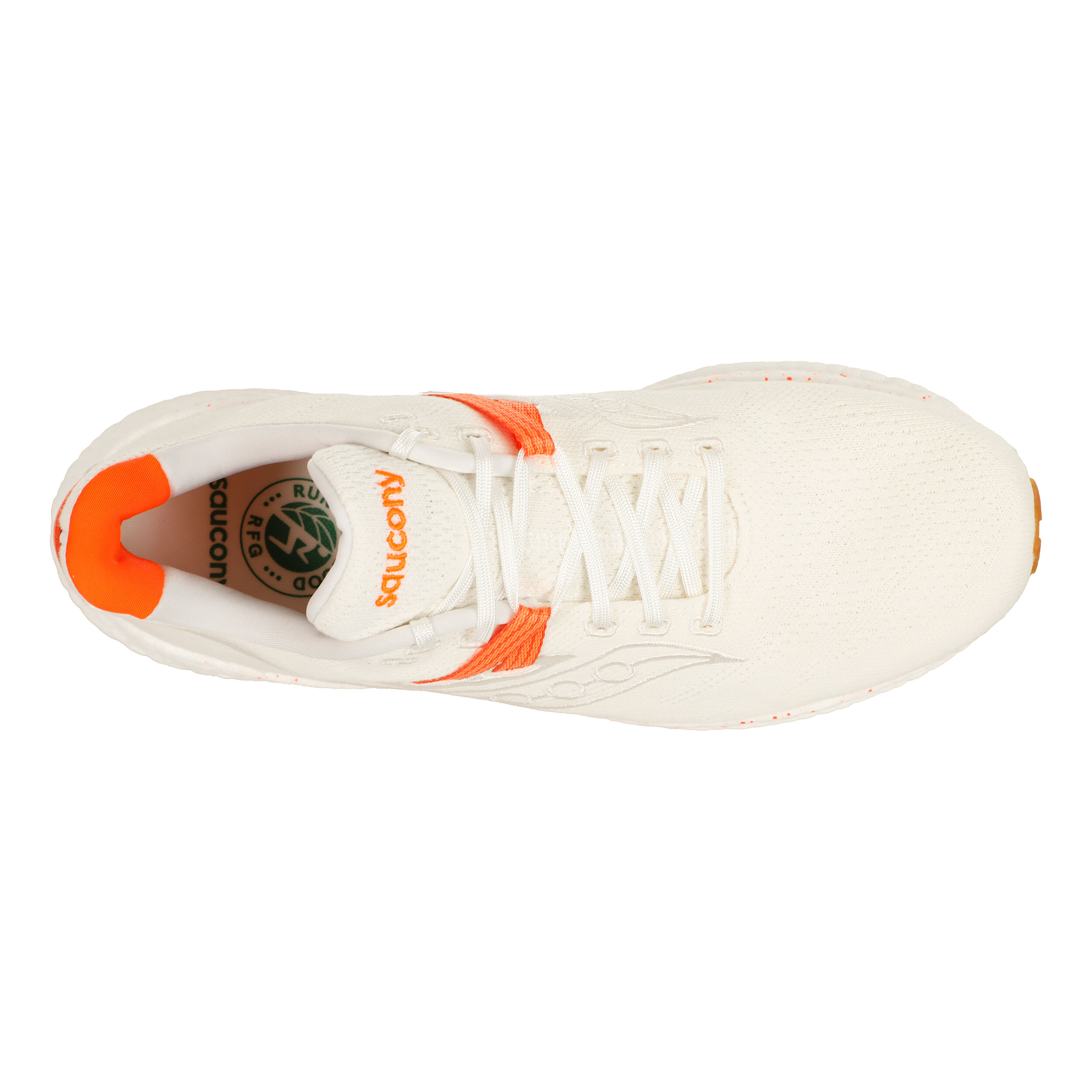 Saucony Triumph RFG Chaussure De Running Sans Stabilisateurs Hommes - Blanc , Orange