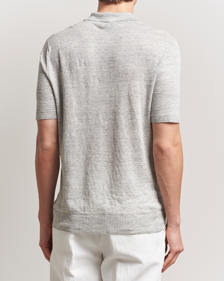 Morgano Linen Polo Grey