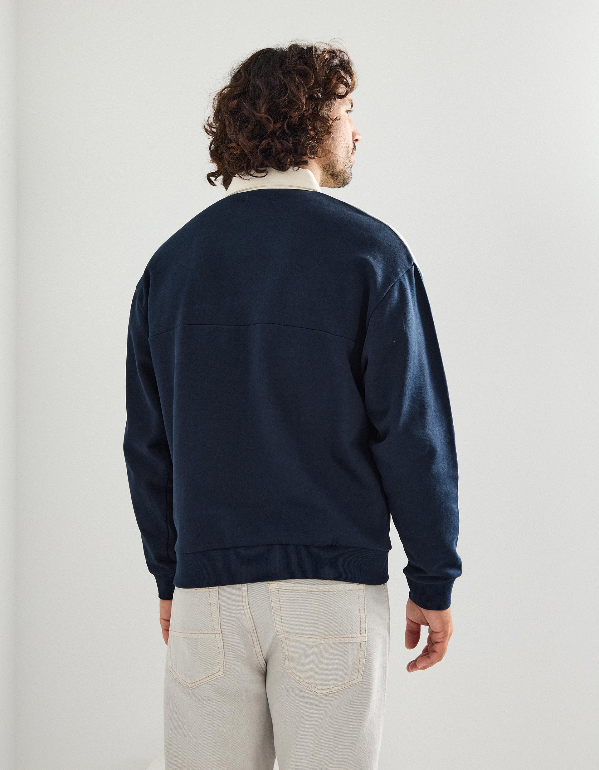 Polo Felpa, Homem, Azul Escuro
