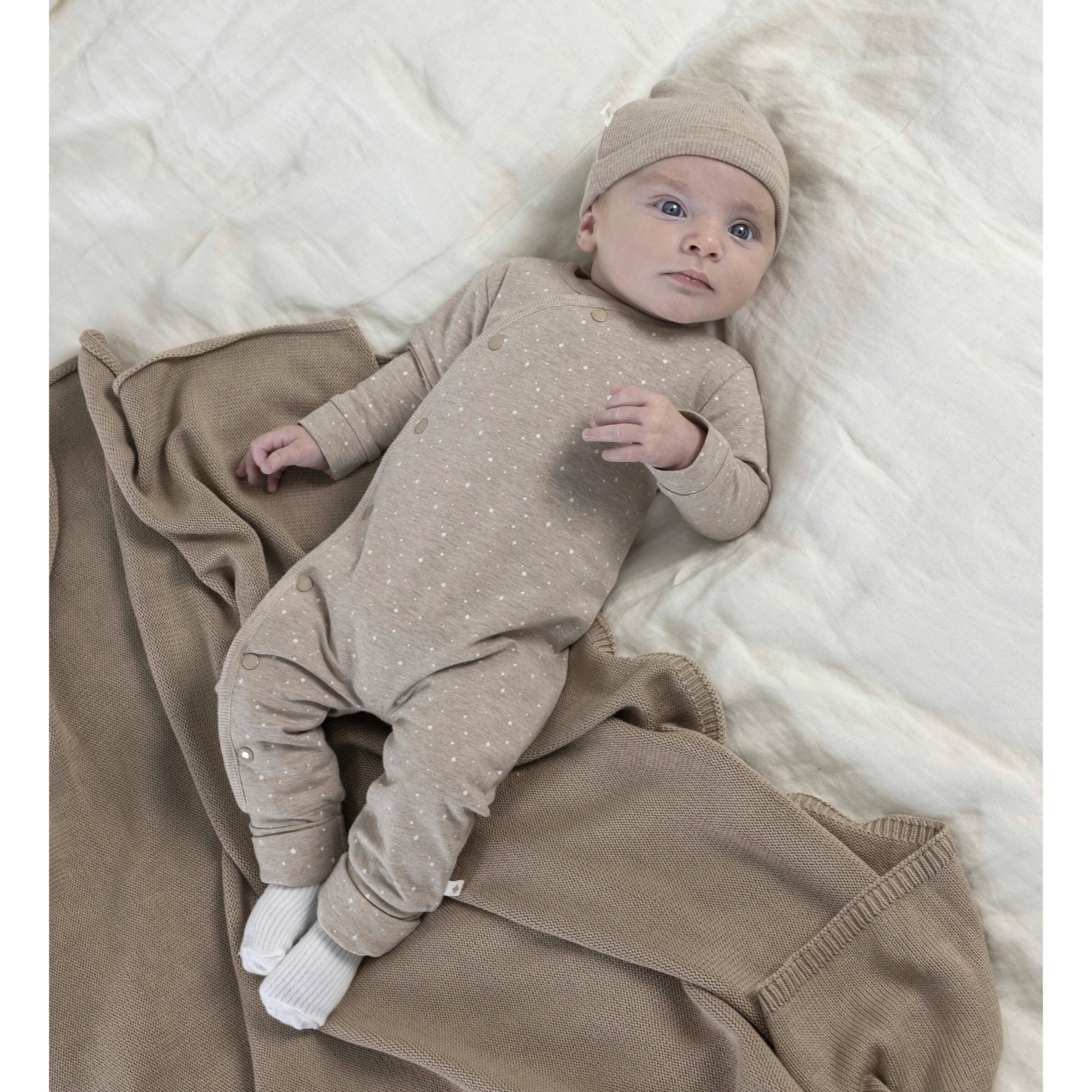 Feetje Overall mit Klappfuß Magic taupe