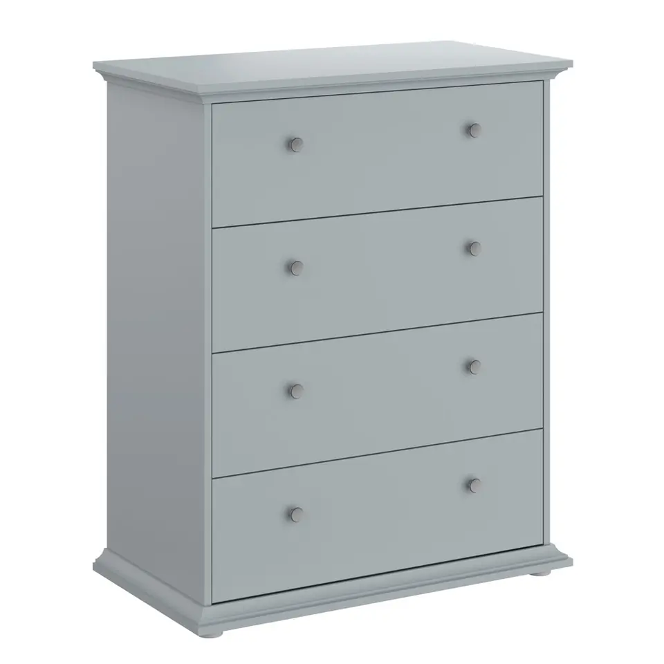 Ladekast Margaux - 4 lades - grijs - 104x85x46 cm