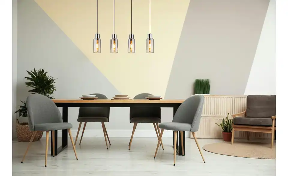 Pendelleuchte 4-flammig 82 cm 10 cm