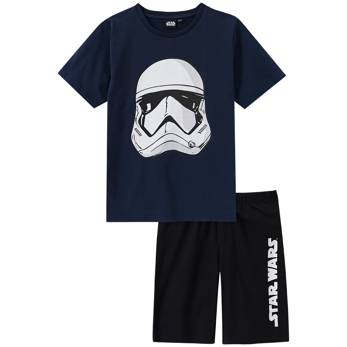 Yigga Star Wars Shorty mit Prints dunkelblau / schwarz