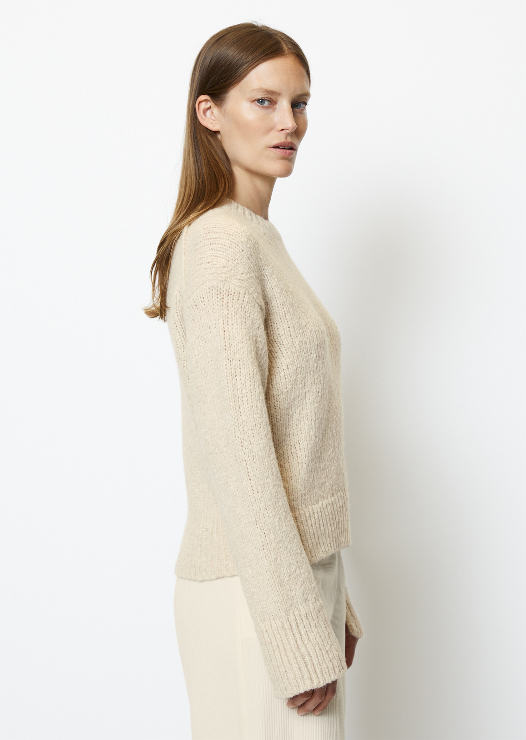 Strickpullover looseaus Schurwolle-Mix
