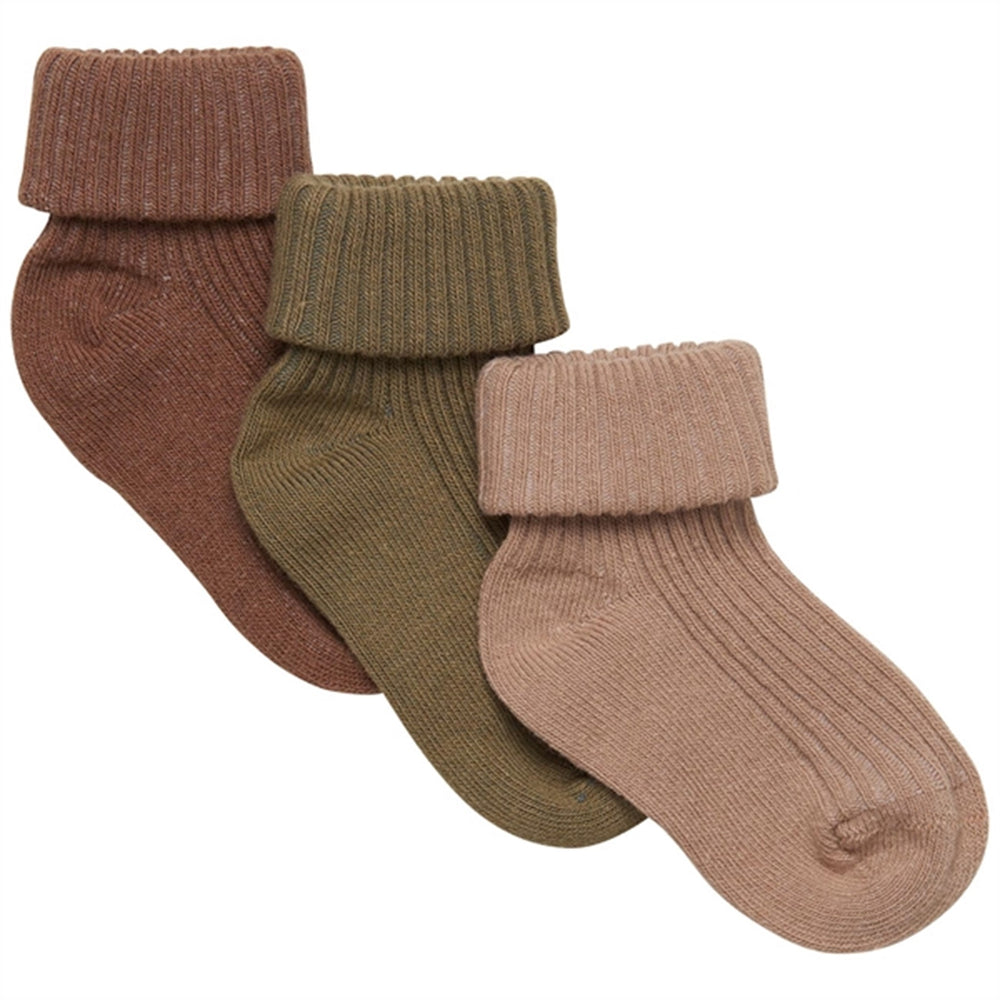 Køb Minymo Dried Herbs Strømper Baby 3-pak NOOS