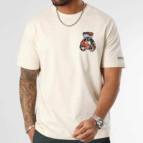 Tee Shirt Oversize Large Essentials Art Series Orange Beige