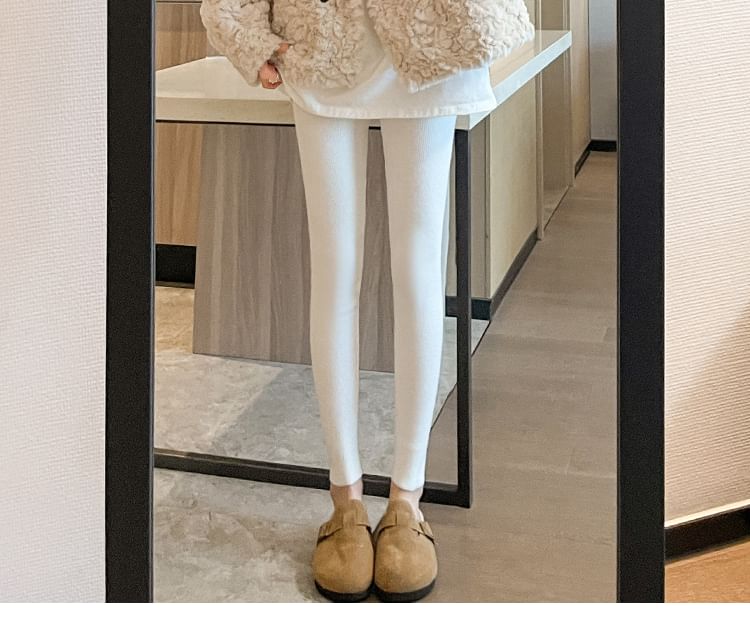 Sienne - Effen legging met halfhoge taille