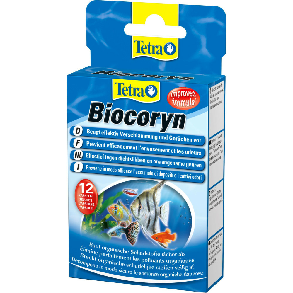 Biocoryn élimine les polluants organiques 12 comprimés pour aquarium