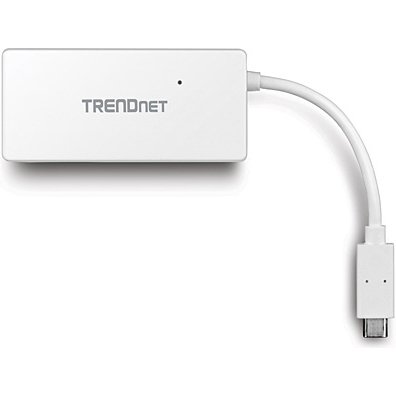 Trendnet TUC-H4E hub & concentrateur USB 3.2 Gen 1 (3.1 Gen 1) Type-C 5000 Mbit/s Blanc