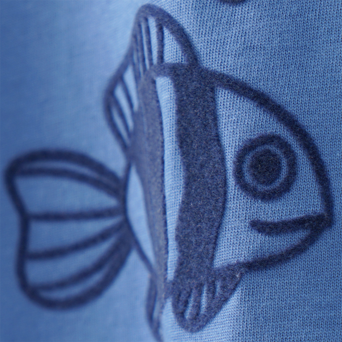 Topomini Baby T-Shirt mit Fisch-Motiv blau