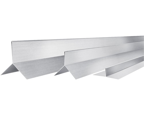 PROTEKTOR Kantenprofiel Y zonder snijkant afdekprofiel, aluminium, grijs-zilver, 2500 x 30 x 20 mm, bundel = 10 stuks